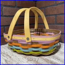 Longaberger 2016 Basket 12 Multi Color Forever Spring RARE