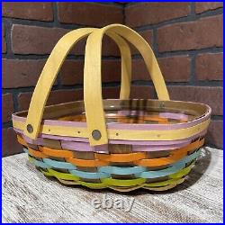 Longaberger 2016 Basket 12 Multi Color Forever Spring RARE