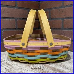 Longaberger 2016 Basket 12 Multi Color Forever Spring RARE