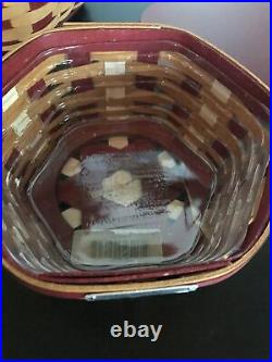 Longaberger 2016 Christmas Collection, Generations Basket sets with lids. NWT