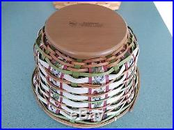 Longaberger 2016 Collector's Club Limited Holly Revere Basket set NEW