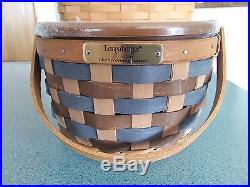 Longaberger 2016 SIGNED Bee Basket set Complete with lid & protector NEW
