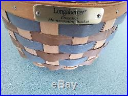 Longaberger 2016 SIGNED Bee Basket set Complete with lid & protector NEW