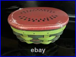 Longaberger 2016 Watermelon Basket WithPlastic Liner & Lid