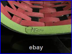 Longaberger 2016 Watermelon Basket WithPlastic Liner & Lid
