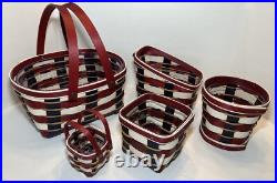 Longaberger 2017 Complete Set Of Everyday USA Patriotic Baskets