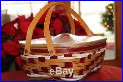 Longaberger 2017 Holiday Host Snow Drift Basket Set LAST in Series NEW In Hand