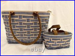 Longaberger 2017 Host Only Take Me withYou Booking Basket, BLUE SET! VERY RARE
