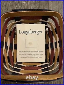 Longaberger 2017 Inaugural Basket Set with Lid & Tie-On