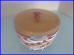 Longaberger 2017 Red Christmas Collection Snow Swirl basket set NEW