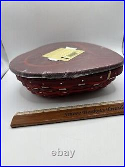 Longaberger 2017 Sweetheart Basket, lid, & protector set