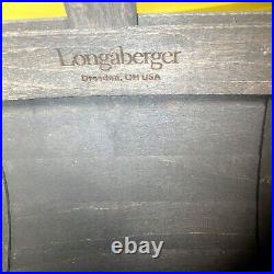Longaberger 2021 Large Trug Basket Set-Pewter-NEW