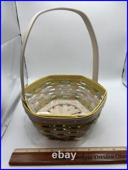 Longaberger 2022 Easter basket White, Yellow And Green Longaberger 2022 Easter basket White, Yellow And Green