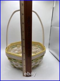 Longaberger 2022 Easter basket White, Yellow And Green Longaberger 2022 Easter basket White, Yellow And Green