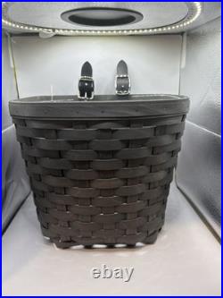 Longaberger 2022 Grey bicycle basket Withprotector Longaberger 2022 Grey bicycle basket Withprotector