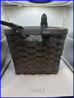 Longaberger 2022 Grey bicycle basket Withprotector Longaberger 2022 Grey bicycle basket Withprotector