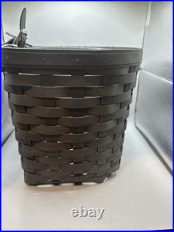 Longaberger 2022 Grey bicycle basket Withprotector Longaberger 2022 Grey bicycle basket Withprotector