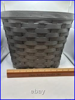 Longaberger 2022 Grey bicycle basket Withprotector Longaberger 2022 Grey bicycle basket Withprotector