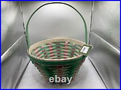 Longaberger 2023 Green Medium Easter Basket With Protector NEW