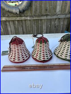 Longaberger 2024 Small Christmas's Bells Set Of 3