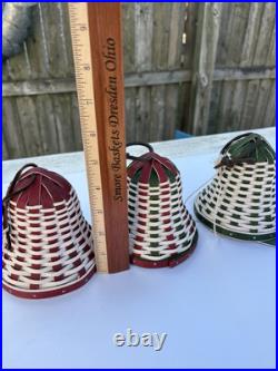 Longaberger 2024 Small Christmas's Bells Set Of 3