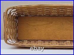 Longaberger 21-inch Long Window Box Basket with Wrought Iron Stand & Protector