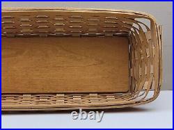 Longaberger 21-inch Long Window Box Basket with Wrought Iron Stand & Protector