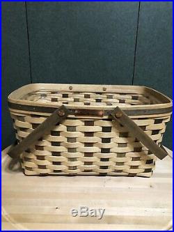 Longaberger 25th Bee Amer. Craft Traditions Medium Market Basket Set