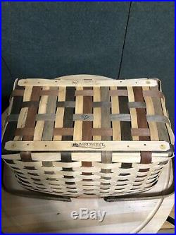 Longaberger 25th Bee Amer. Craft Traditions Medium Market Basket Set