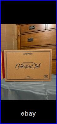 Longaberger 2 PC. 25th Anniversary Collectors Club USA Flag Set Of Baskets