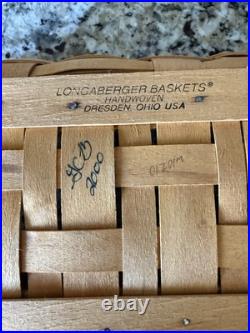 Longaberger 2 Tier Wrought Iron Stand With 2 Baskets, Wood Divider, 1 Liner Longaberger 2 Tier Wrought Iron Stand With 2 Baskets, Wood Divider, 1 Liner