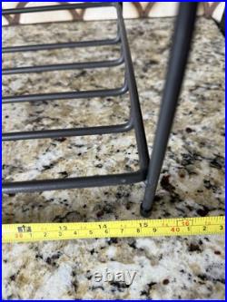Longaberger 2 Tier Wrought Iron Stand With 2 Baskets, Wood Divider, 1 Liner Longaberger 2 Tier Wrought Iron Stand With 2 Baskets, Wood Divider, 1 Liner
