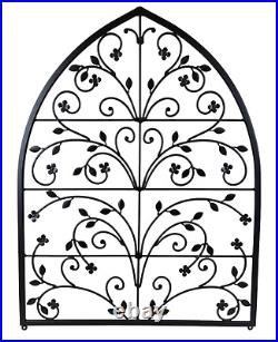 Longaberger 30 x 23 Wrought Iron Hanging Wall Decor Arch Dogwood Trellis