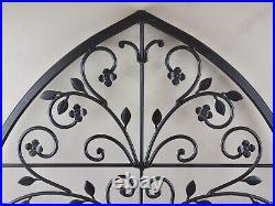 Longaberger 30 x 23 Wrought Iron Hanging Wall Decor Arch Dogwood Trellis