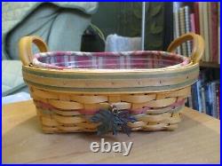 Longaberger 4 Serving Baskets Large Small AUTUMN HARVEST & DAILY BLESSINGS Combo
