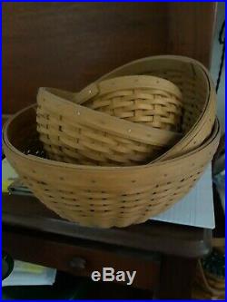 Longaberger 4 bowl baskets. Set