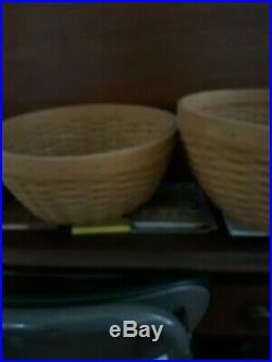 Longaberger 4 bowl baskets. Set