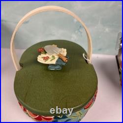 Longaberger 7x5 Mother's Day Basket 2013 Perennial Garden with Lid Liner RARE