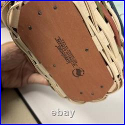 Longaberger 7x5 Mother's Day Basket 2013 Perennial Garden with Lid Liner RARE