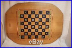 Longaberger ALL IN ONE GAME BASKET SUPER COMBO CHECKERS, CHESS BACKGAMMON SET