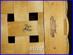 Longaberger ALL IN ONE GAME Basket for Chess Checkers Backgammon