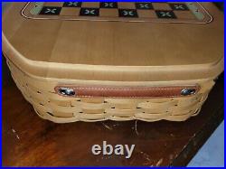 Longaberger ALL IN ONE GAME Basket for Chess Checkers Backgammon