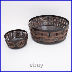Longaberger Accents On the Veranda Collection Round Basket Metal Frame Outdoor 2