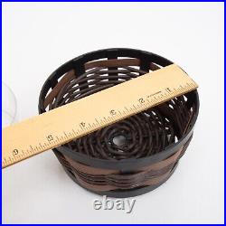 Longaberger Accents On the Veranda Collection Round Basket Metal Frame Outdoor 2
