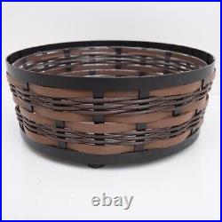 Longaberger Accents On the Veranda Collection Round Basket Metal Frame Outdoor 2