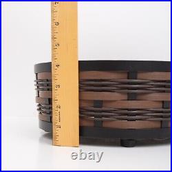 Longaberger Accents On the Veranda Collection Round Basket Metal Frame Outdoor 2
