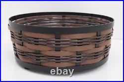 Longaberger Accents On the Veranda Collection Round Basket Metal Frame Outdoor 2