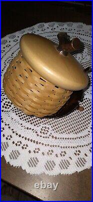 Longaberger Acorn Basket Set With Stand