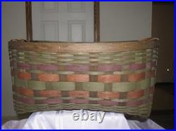 Longaberger Act American Craft Traditions Blanket Basket And Protector