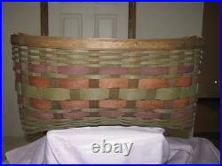Longaberger Act American Craft Traditions Blanket Basket And Protector